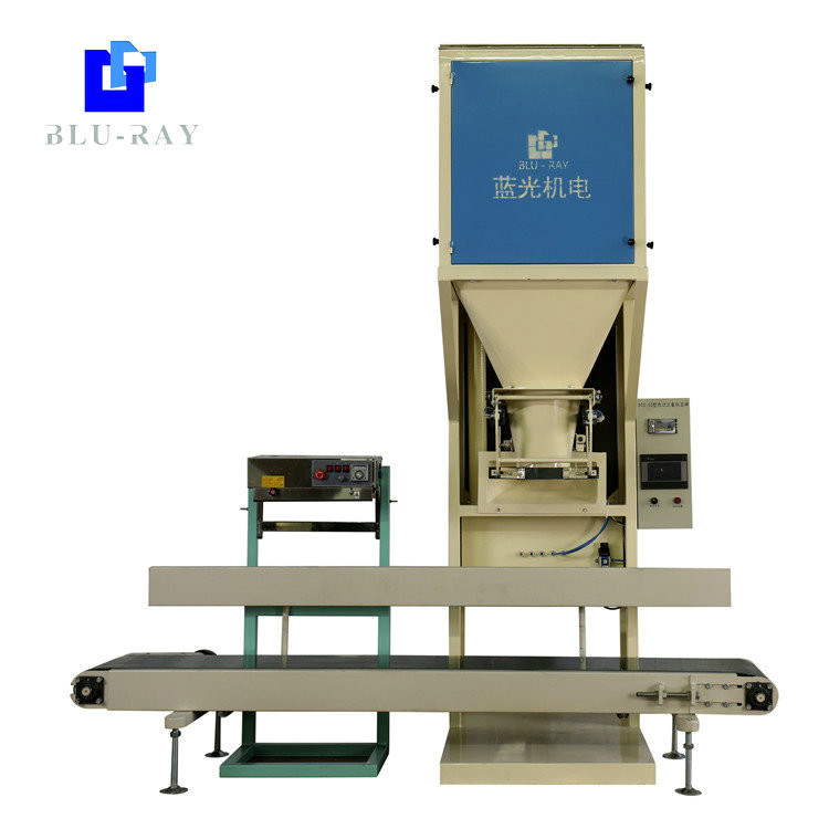 Quantitative 25kg Silica Rice Pellet Bagging Machine PLC Control